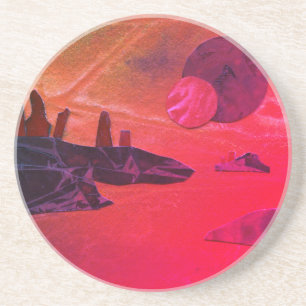 Porta-copos Sci-Fi "Mares de Fogo", mundo de alienígena de lav