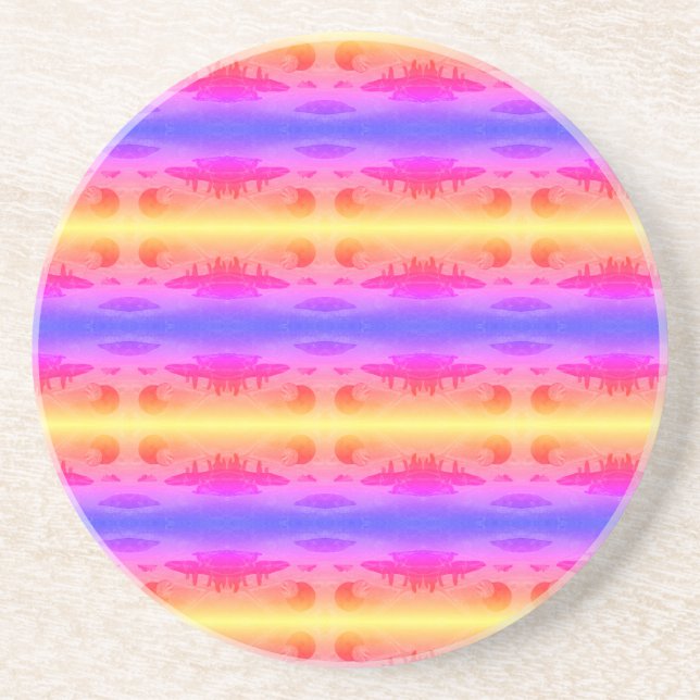 Porta-copos Sci-Fi "Mares de Fogo", mundo de alienígena de lav (Frente)