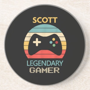 Porta-copos Scott Name Gift - Gamer Legendário Personalizado