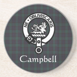 Porta-copos Scottish Campbell Crest Crachá & Tartan
