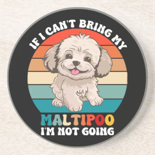 Porta-copos Se eu não puder levar meu cachorro Maltipoo, eu nã
