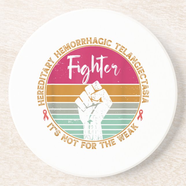 Porta-copos Sensibilização para a telangiectasia hemorrágica h (Frente)