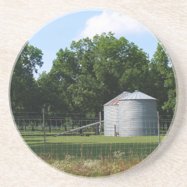 Porta-copos Série fazenda — Silos no GA (Frente)