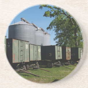 Porta-copos Série fazenda — Vagões de Silos e amendoim em GA
