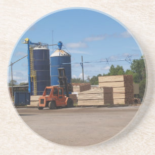 Porta-copos Séries de registro — Pilhas de madeira — Port