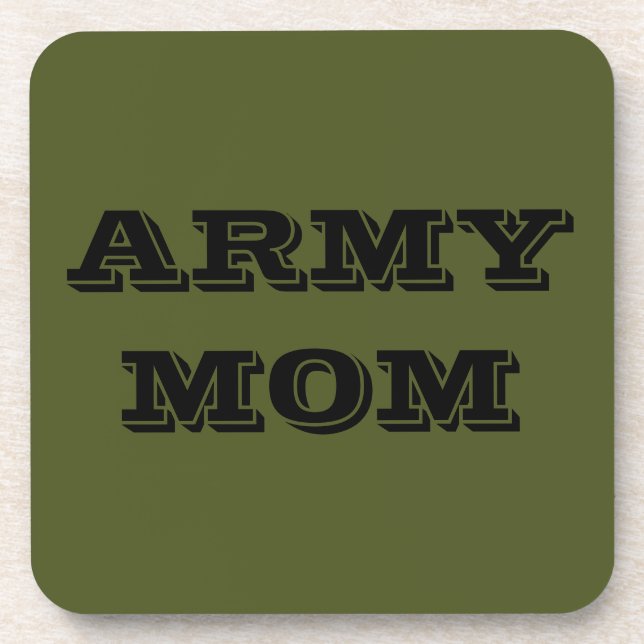 Porta copos Set Army Mãe (Frente)