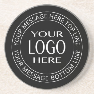 Porta-copos Seu Próprio Logotipo & Texto Circular Personalizáv