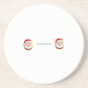 Porta-copos Seu Texto Personalizado Biscoito de Natal do Papai