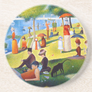 Porta-copos Seurat: Um domingo no La Jatte grandioso