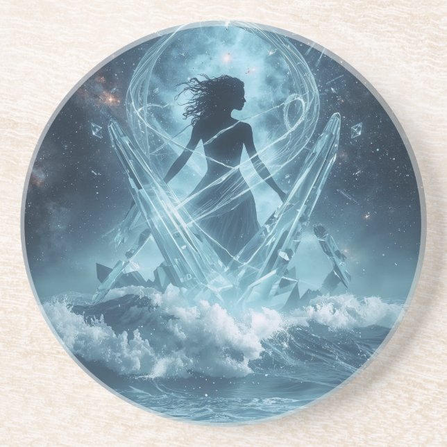 Porta-copos She Who Rises from the Crystal Sea (Frente)