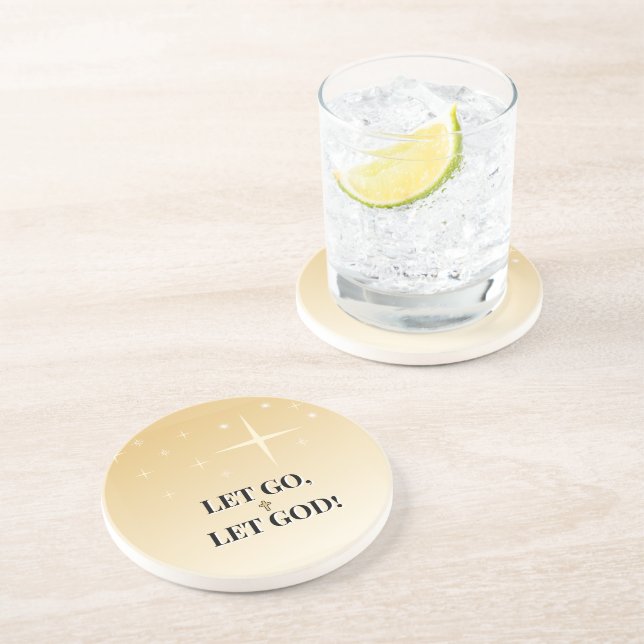 Porta-copos Shining Cross Let Go Let God Stars (Lateral)