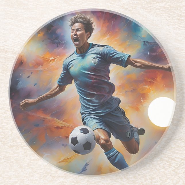 Porta-copos Shot Soccer da Nebulosa Espacial (Frente)
