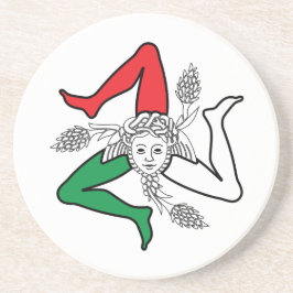 Porta-copos Sicilian Trinacria Medusa Design