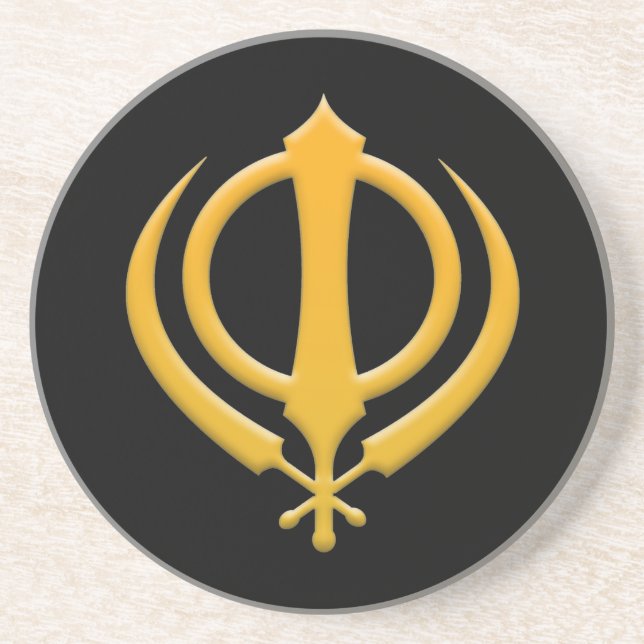 Porta copos Sikh Khanda (Frente)