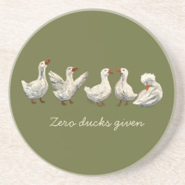 Porta-copos Silêncio Quack: Ganso Noite Estrelada Pato Branco