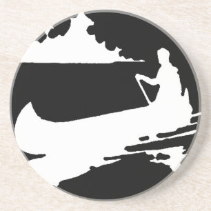 Porta-copos Silhouette de Canoa Retroativa