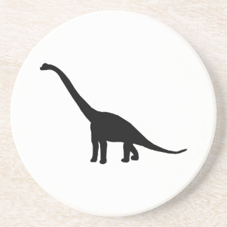 Porta-copos Silhueta do Brontosaurus do dinossauro