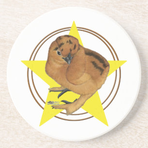 Porta-copos Silkie Red Chick Star