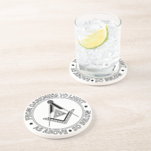 Porta-copos Símbolo da maçonaria