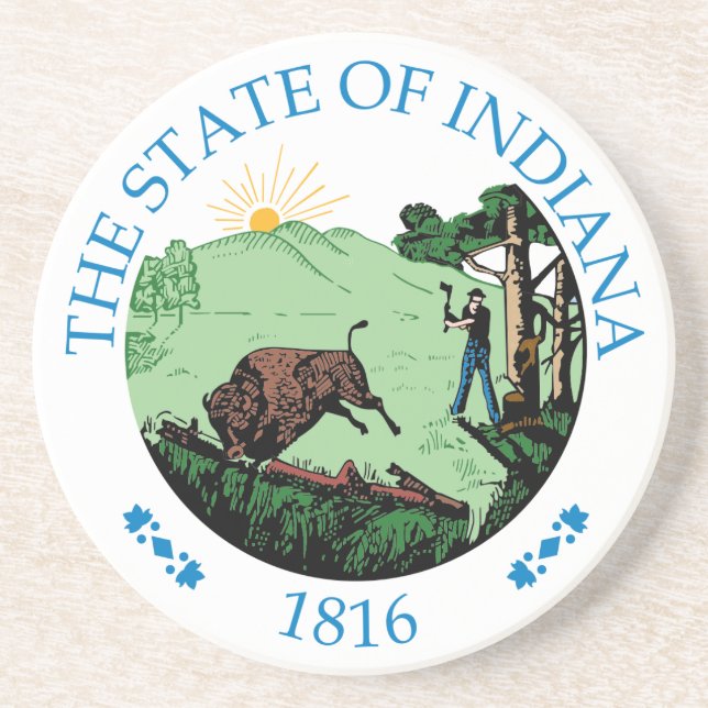 Porta-copos Símbolo de Indiana (Frente)