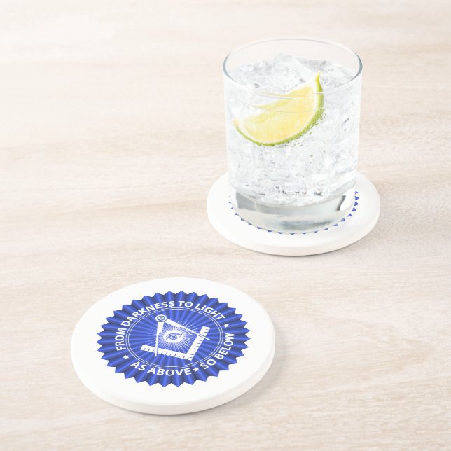 Porta-copos Símbolo de maçonaria (Lateral)