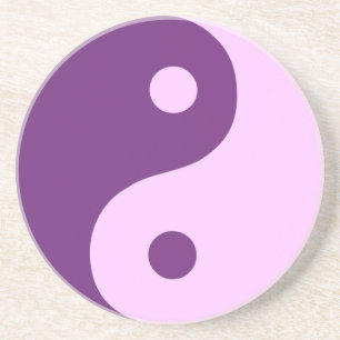 Porta-copos Símbolo Taoísta Yin Yang Roxo