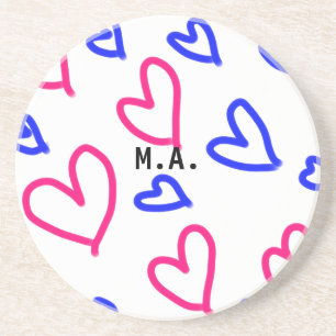 Porta-copos SIMPLES MINIMAL.CUTIE ADICIONAR NOME BEBÊ coração