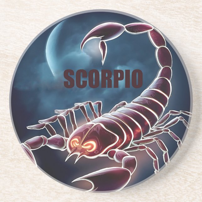 Porta-copos Sinal de astrologia de Scorpio (Frente)