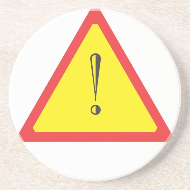 Porta-copos Sinal de Atenção (Frente)