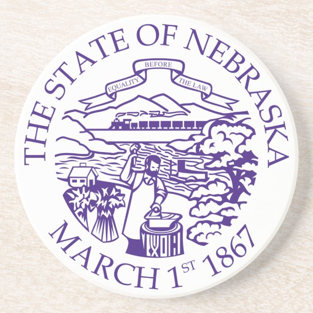 Porta-copos sinal de Nebraska (Frente)