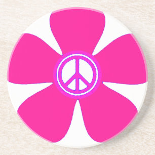 Porta-copos Sinal de Paz de Energia Flor