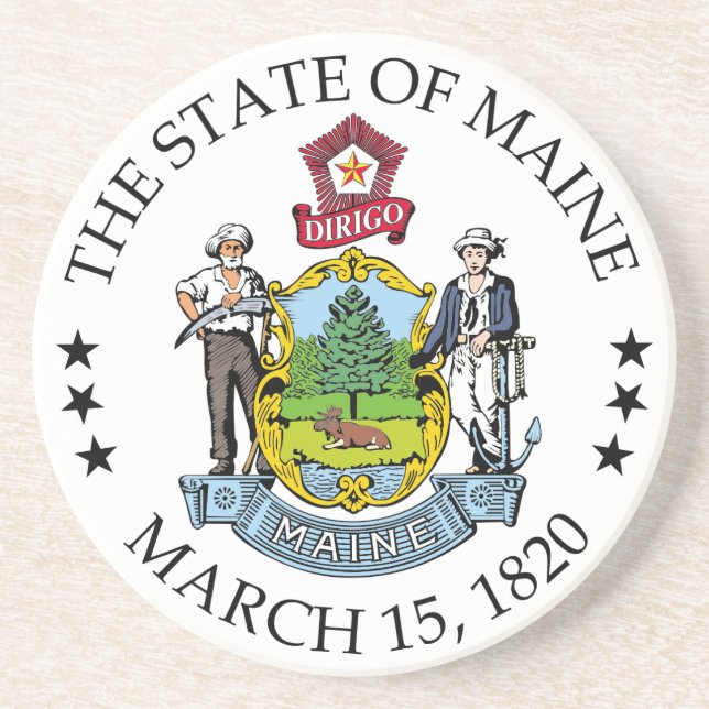 Porta-copos Sinal Maine (Frente)