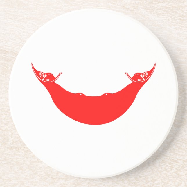 Porta-copos Sinalizador da Ilha páscoa (Frente)