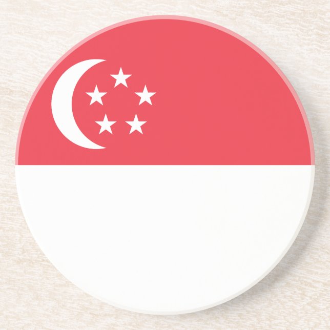 Porta-copos Singapore Flag (Frente)