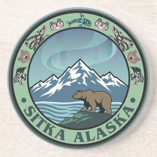 Porta-copos Sitka Alasca Estados Unidos (Frente)