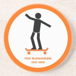 Porta-copos Skateboarder no skate personalizado