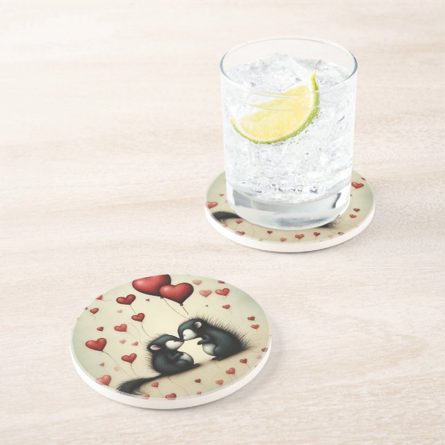 Porta-copos Skunk Love 1 (Lateral)