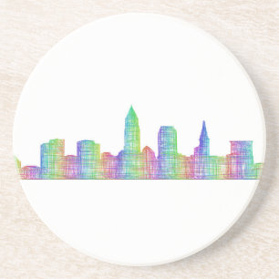 Porta-copos Skyline da cidade de Cleveland