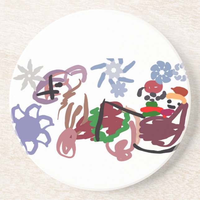 Porta-copos  Sleigh winter  (Frente)