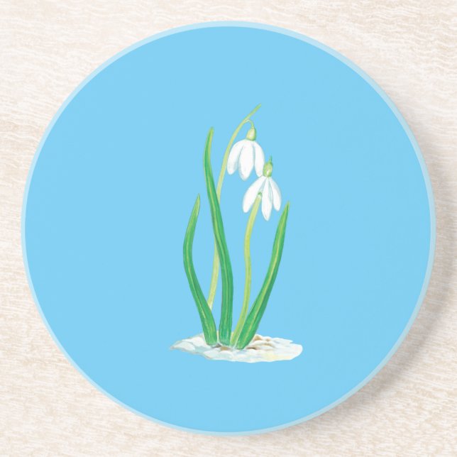 Porta-copos Snowdrops in Snow (Frente)