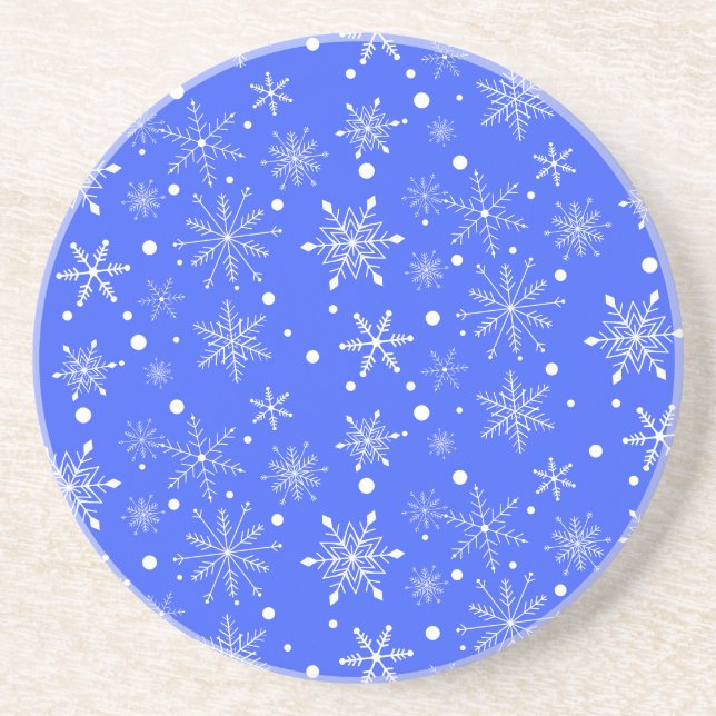 Porta-copos Snowflake Sandstone Coaster (Frente)