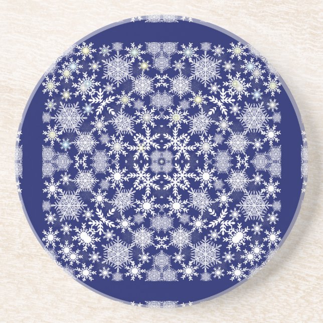 Porta-copos Snowflakes Lace (Frente)