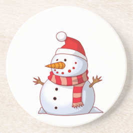 Porta-copos Snowman Com Chapéu E Scarf