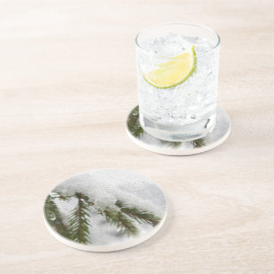 Porta-copos Snowy Pines