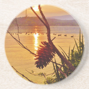 Porta-copos Sol do Lago Pinecone