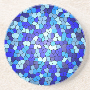 Porta-copos Sombras de Vidro Azul Obtido por Shirley Taylor