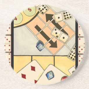 Porta-copos Sorteio de Jogos de Chance