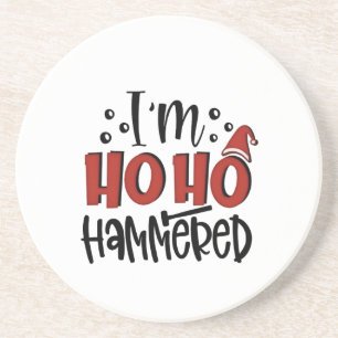 Porta-copos Sou o Ho Hammered Bebendo de Natal engraçado