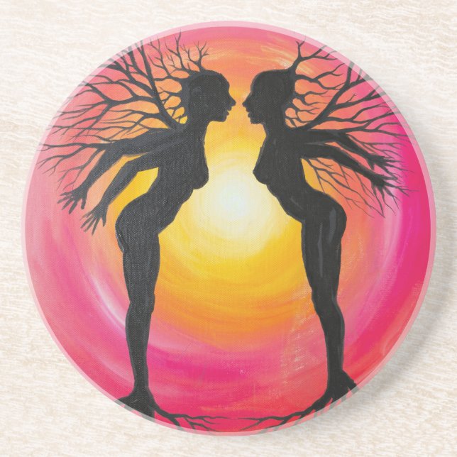 Porta-copos Soulmates frente a frente (Frente)
