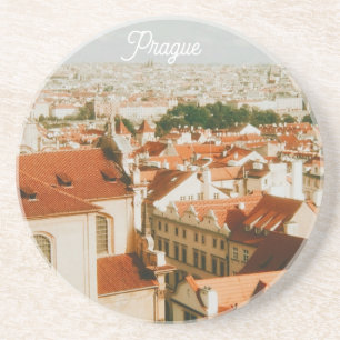 Porta-copos Souvenir da paisagem urbana de Praga